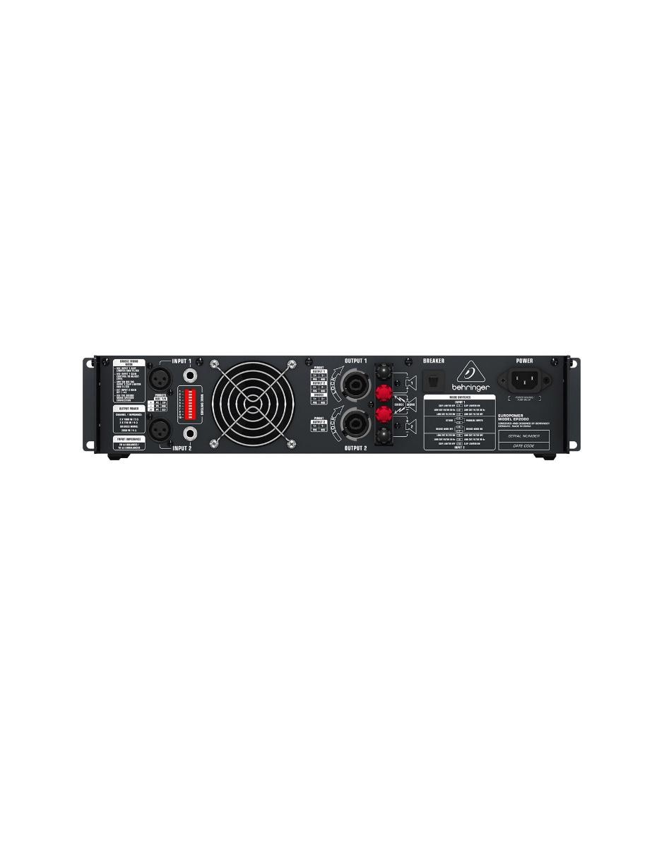 Amplificador EP2000 de 120 V 2