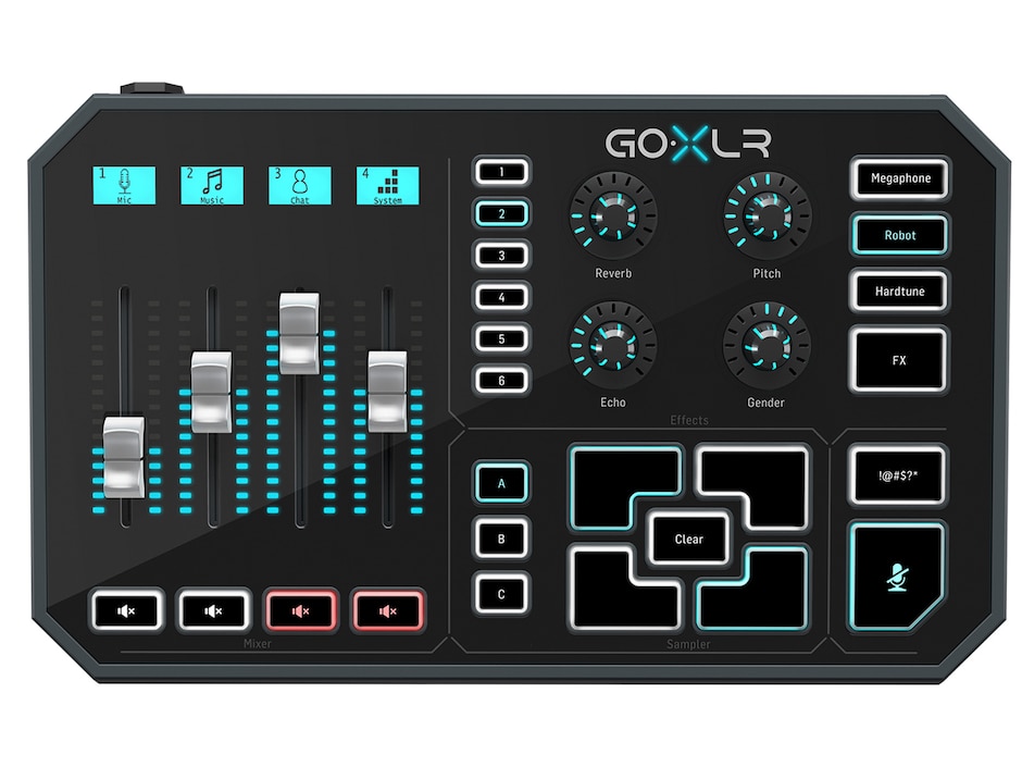 Mezcladora de 4 Canales USB Go XLR de T.C Helicon