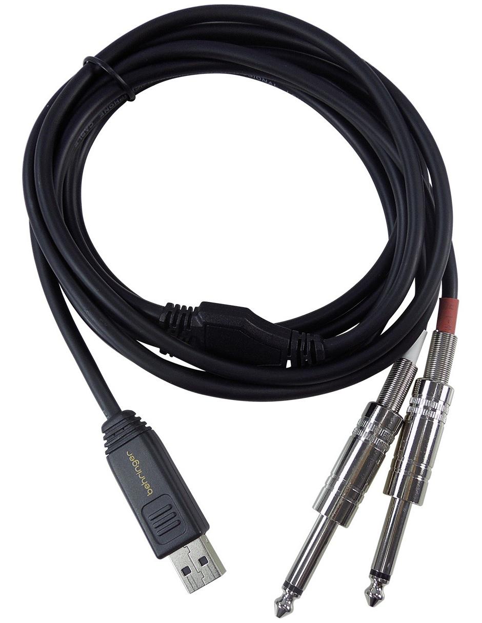 Cable Plug 1/4 pulgada Behringer a USB A de 2 m