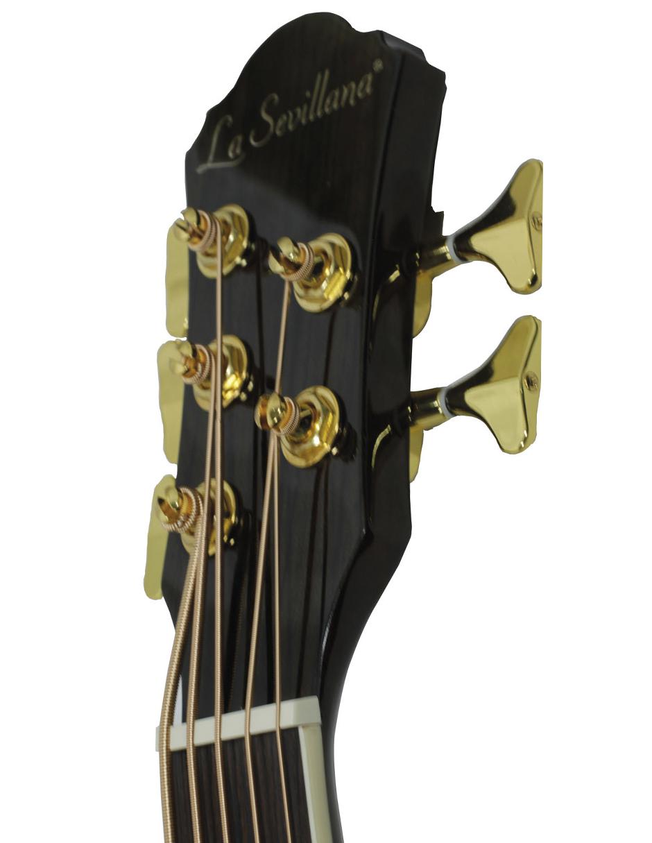Bajo Electroacústico de 5 Cuerdas La Sevillana B-1005CEQ