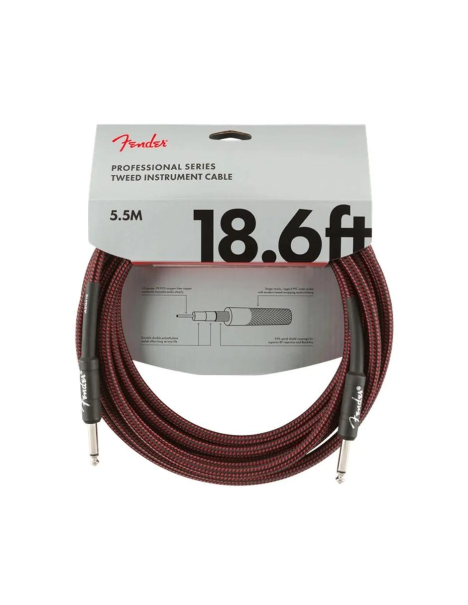 Cable para Guitarra Fender Profesional Red Tweed 5.5m