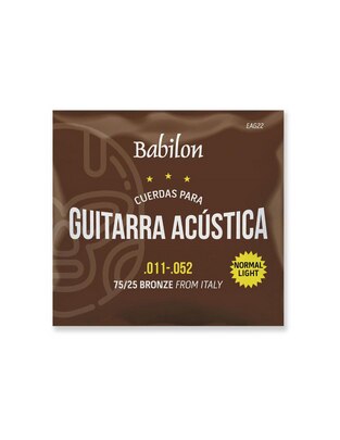Set Cuerdas para Guitarra Acústica Babilon 0.011-0.052 75/25 EAG-22/011