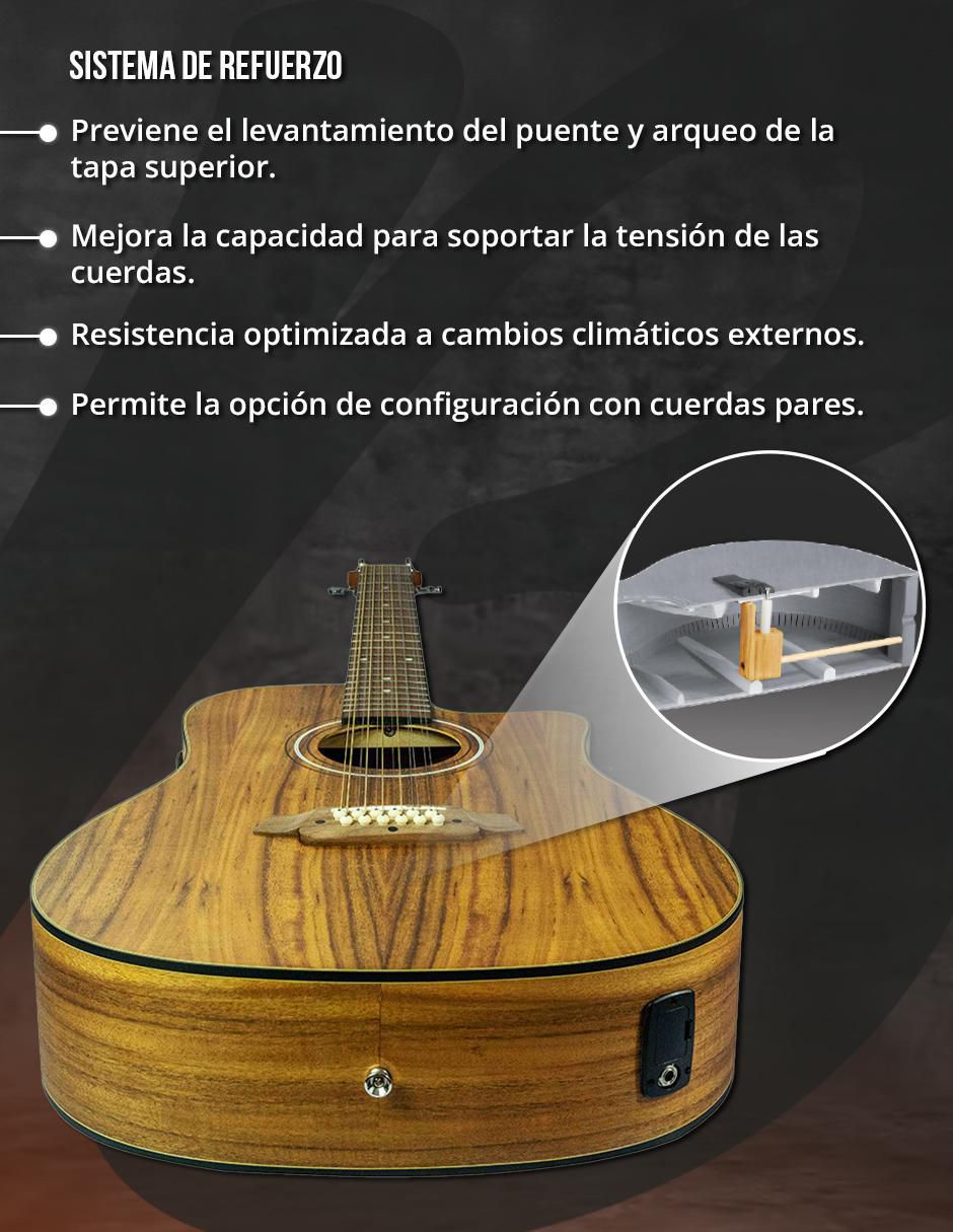 Guitarra electroacústica GA-4012-KOA-Q 2