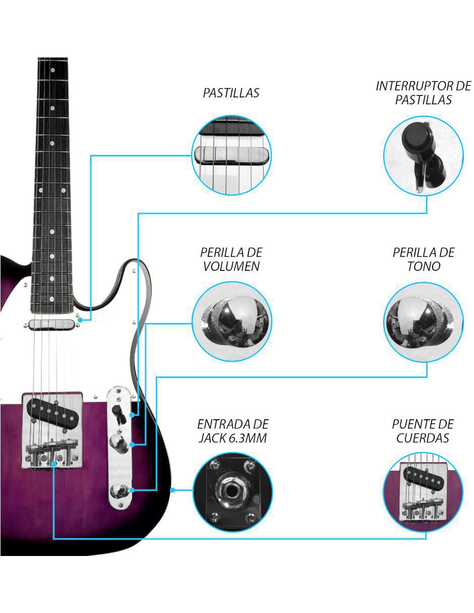 Kit de guitarra eléctrica Sk 2