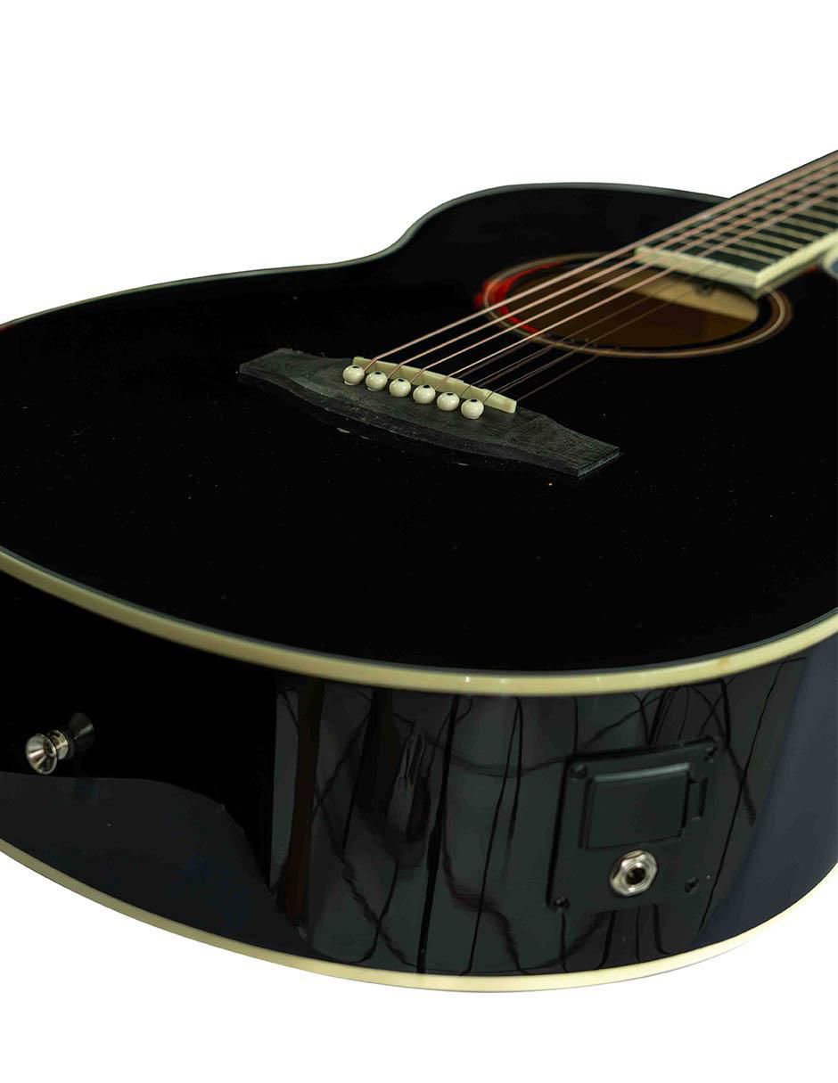 Guitarra electroacústica 40-Bk-Q-Ar 5