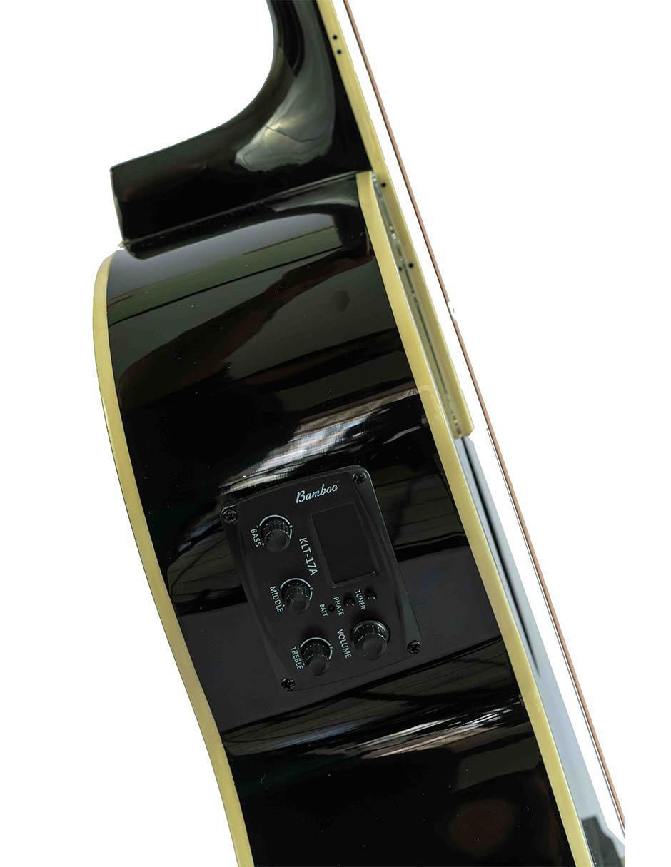 Guitarra electroacústica 40-Bk-Q-Ar 7