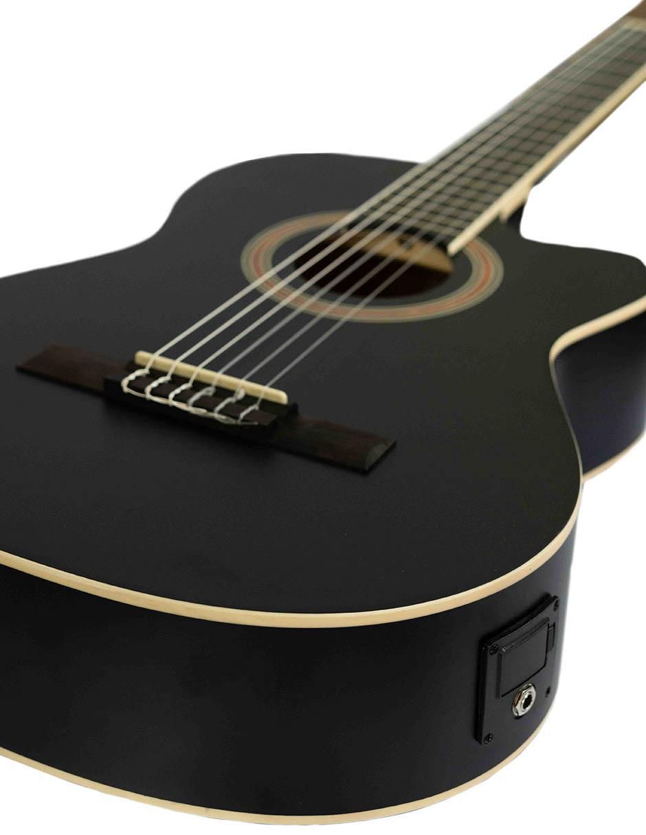 Guitarra electroacústica 39-bk-q-ar 5