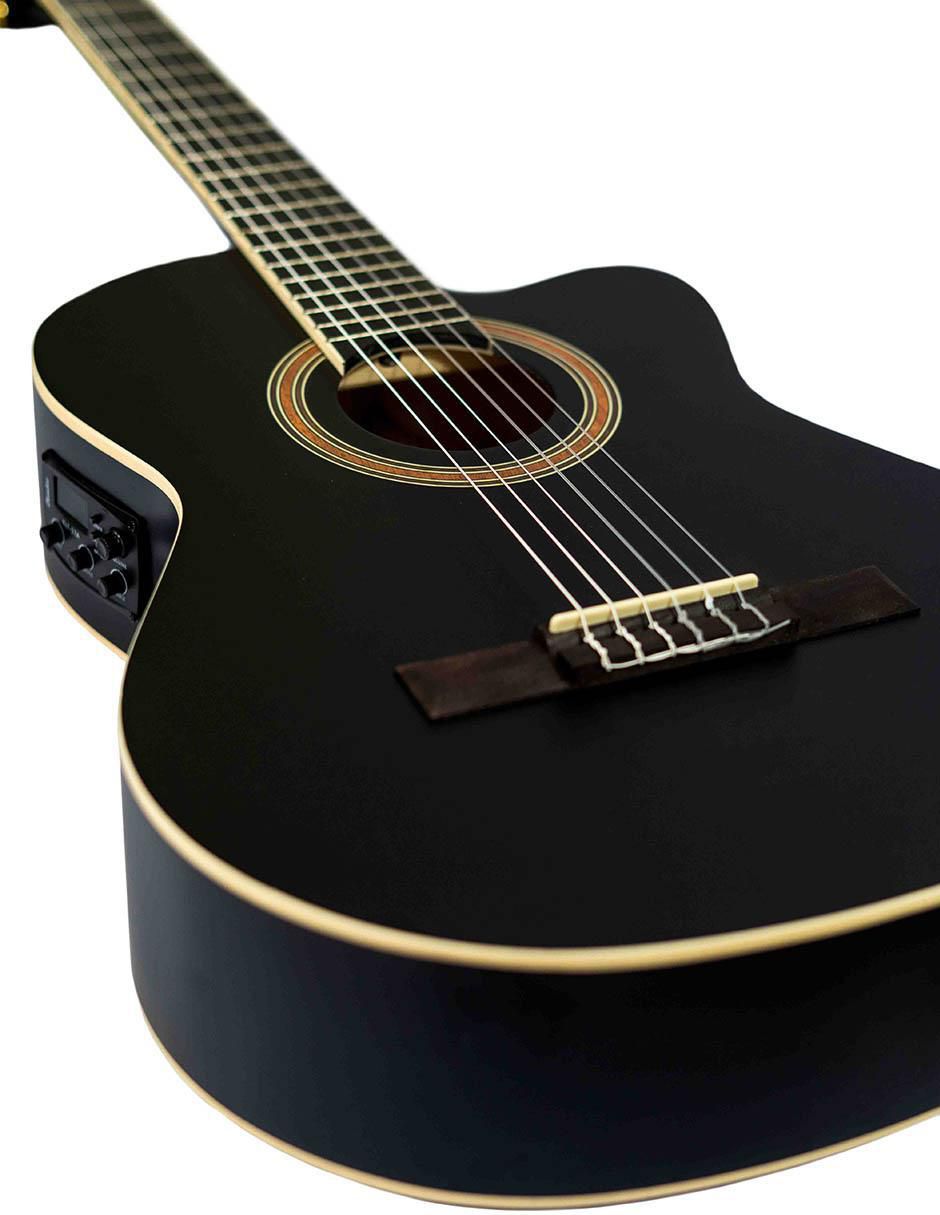 Guitarra electroacústica 39-bk-q-ar 6