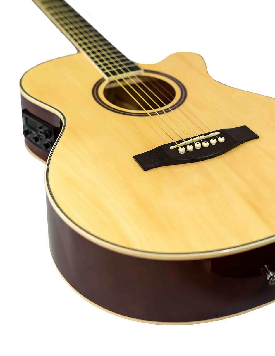 Guitarra electroacústica 40-nat-q-ar 4