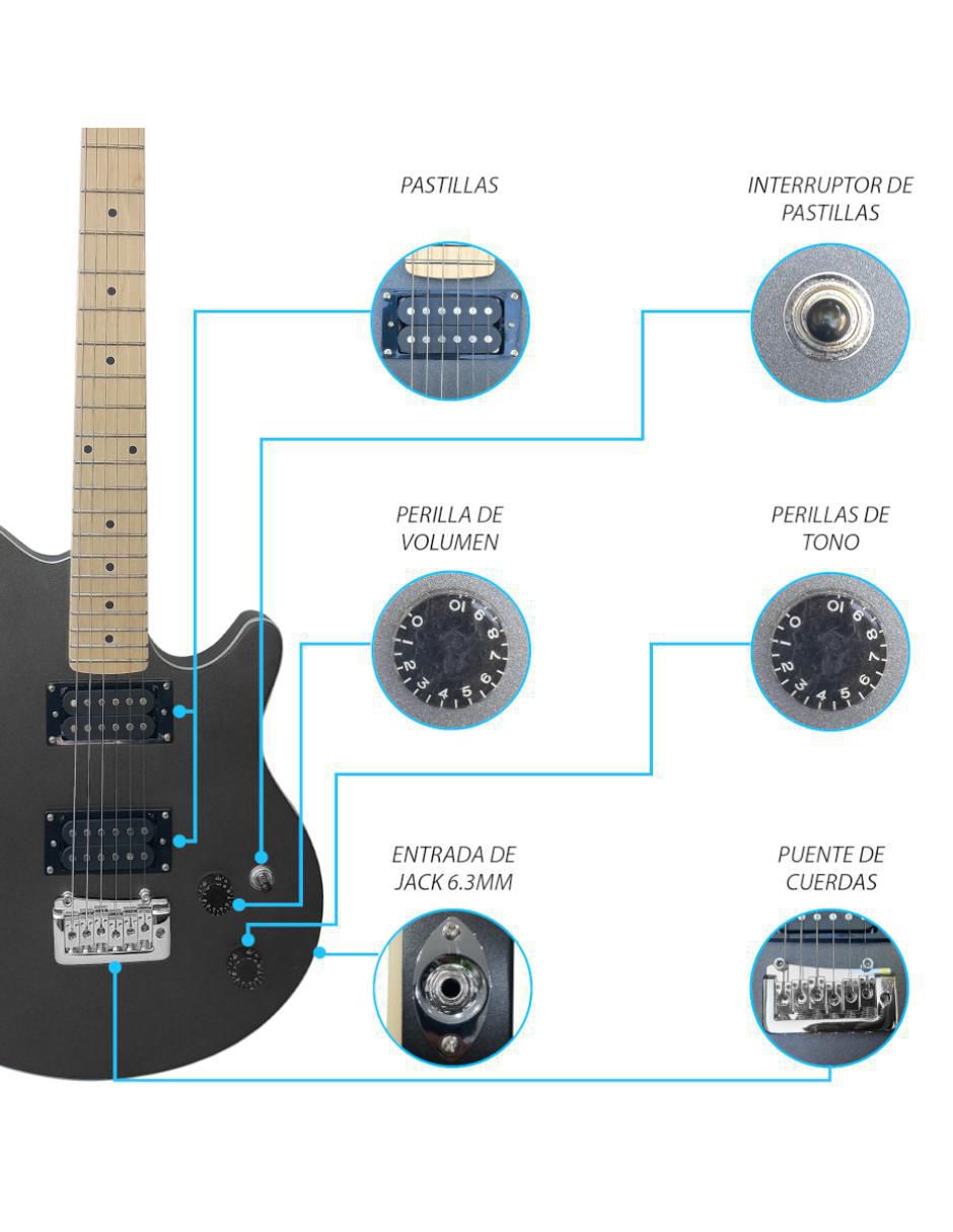 Kit guitarra eléctrica 062-SK 4
