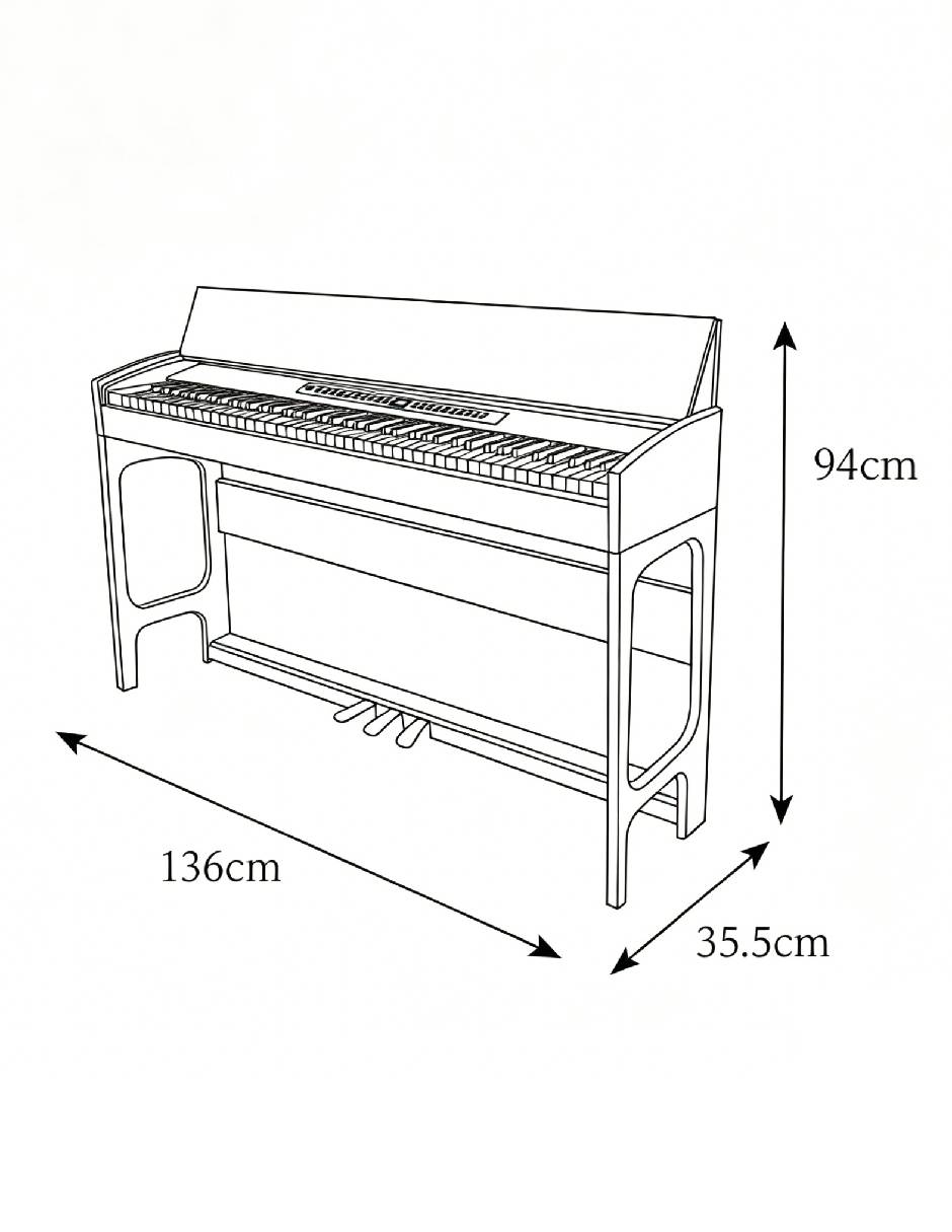 Piano ground music 88 teclas