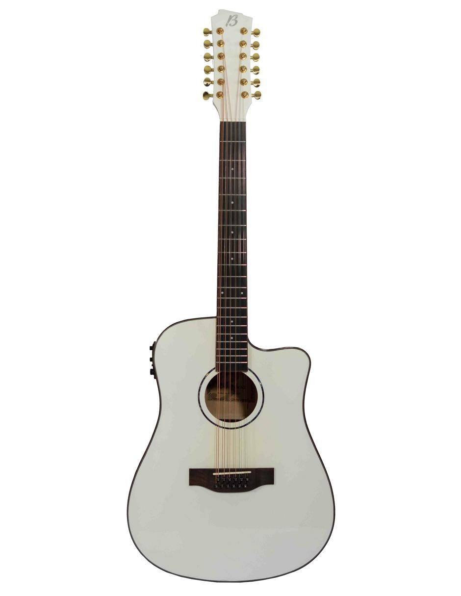 Guitarra electroacústica Bamboo GA-4012-WH-Q-AR