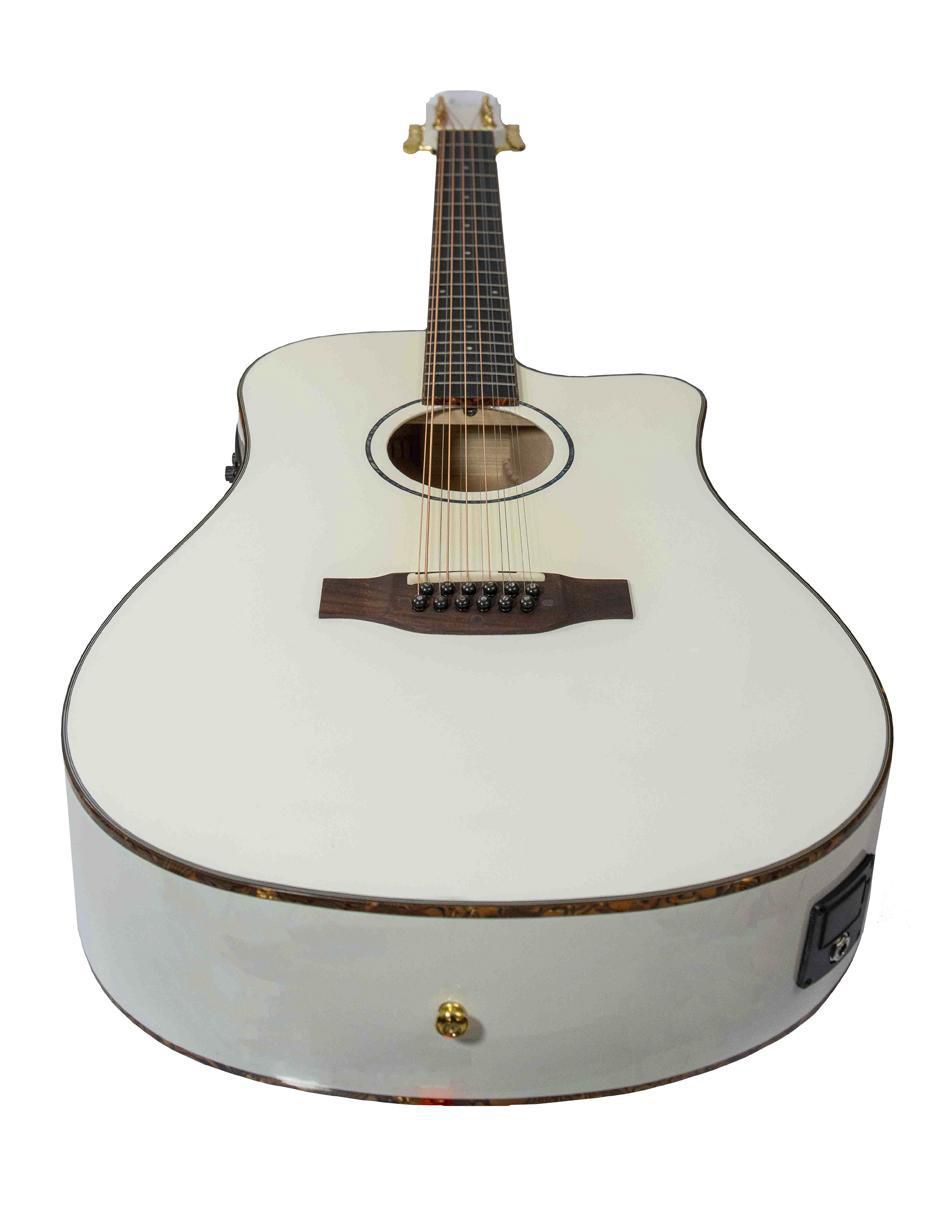 Guitarra electroacústica Bamboo GA-4012-WH-Q-AR