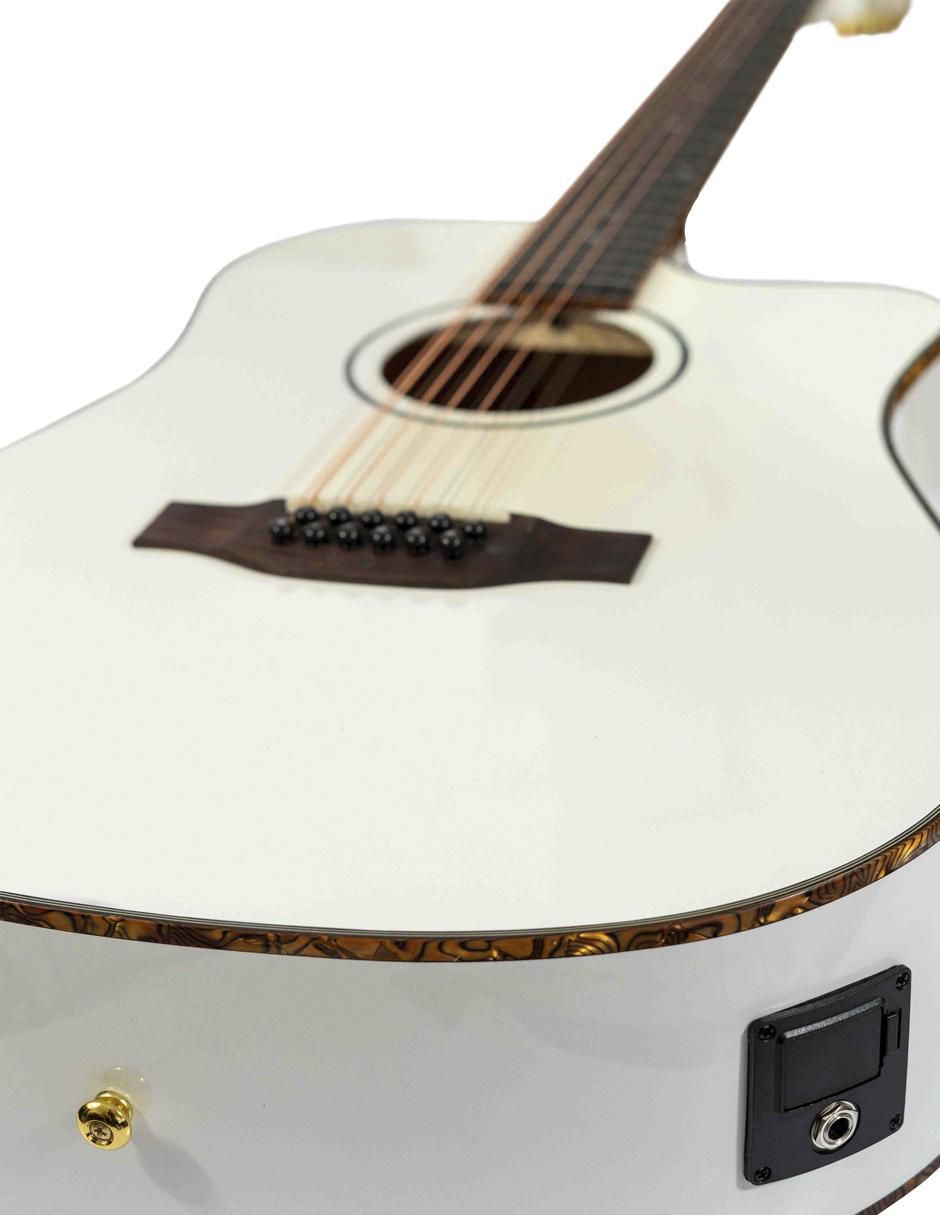 Guitarra electroacústica Bamboo GA-4012-WH-Q-AR