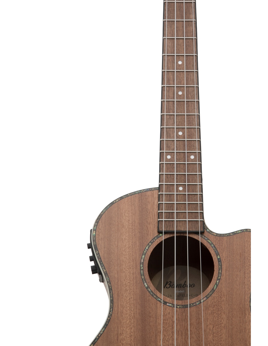 Ukelele Concierto U-23-C-Q de sapele laminado 4