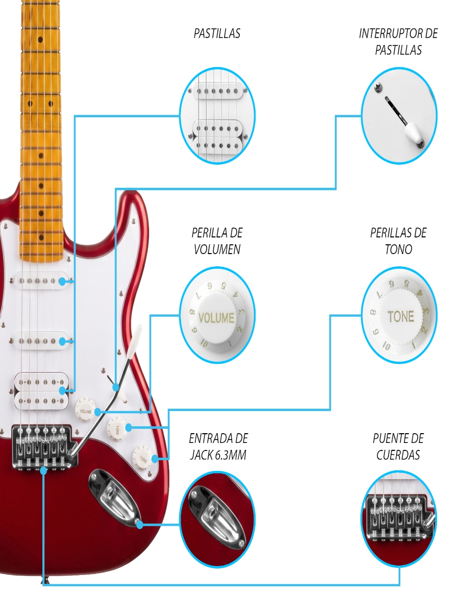 Guitarra eléctrica jmb101 5
