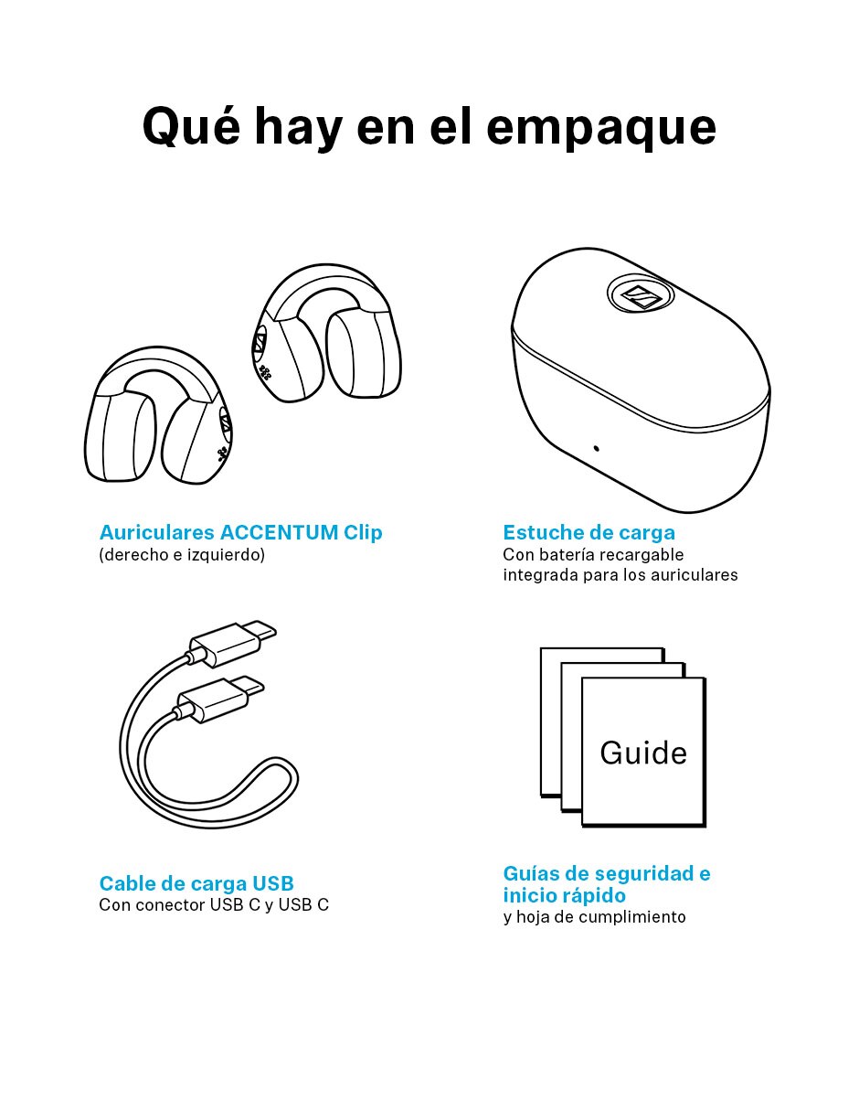 Audífonos Accentum Clip Inalámbrica con (si aplica) No 11